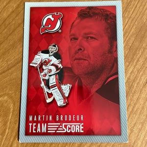 Martin brodeur teamscore #9 Hockey card